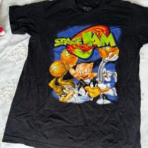 Space Jam Black Graphic T-Shirt
